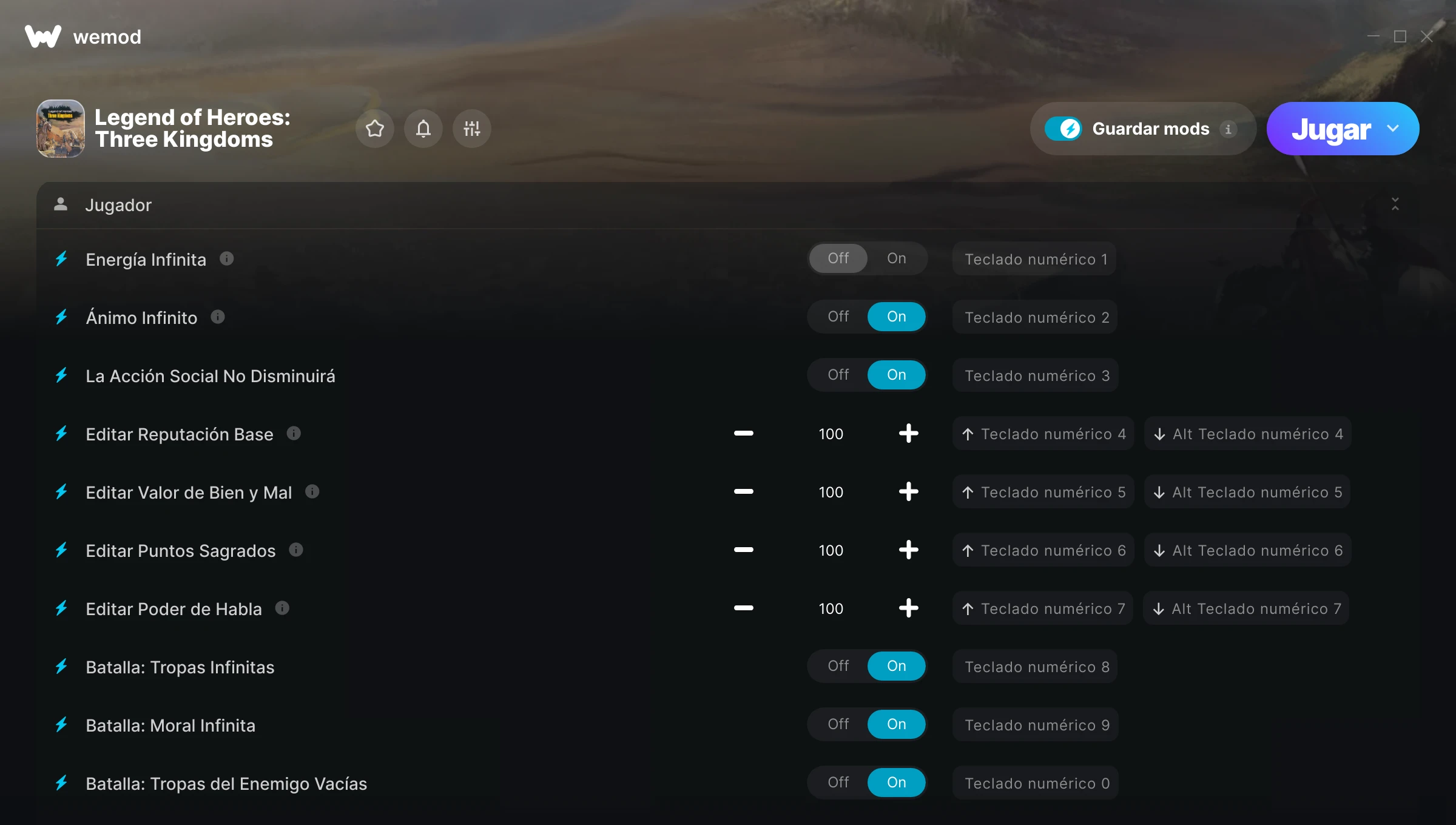 Captura de pantalla de las trampas de Legend of Heroes: Three Kingdoms