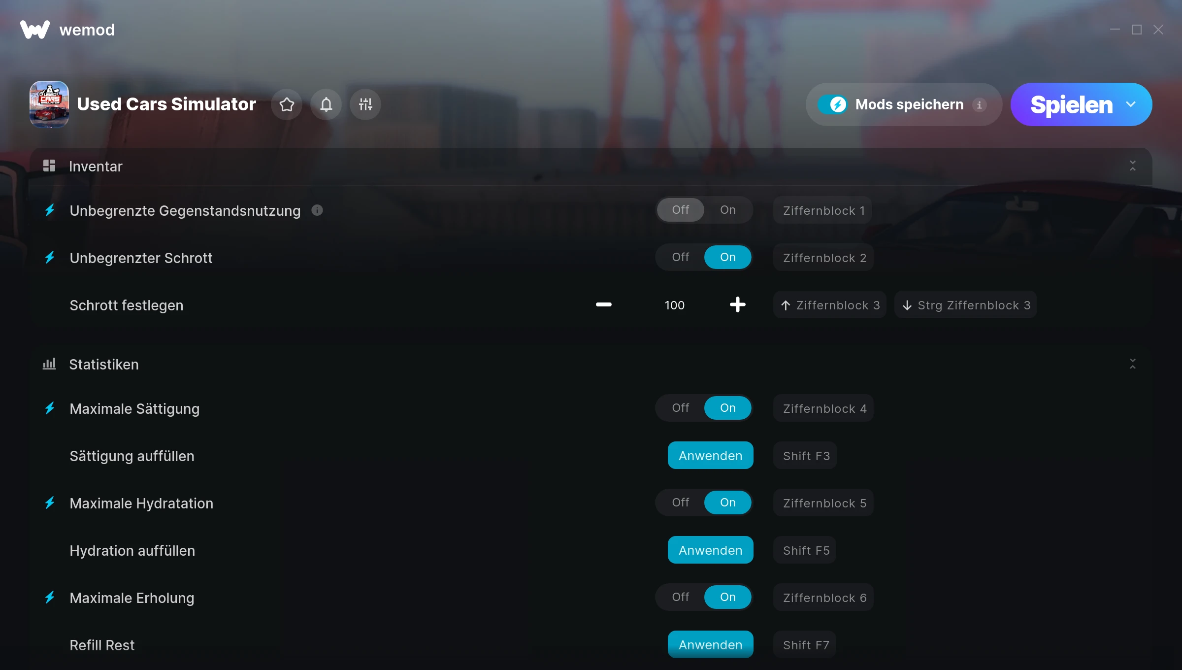 Used Cars Simulator Cheats Screenshot