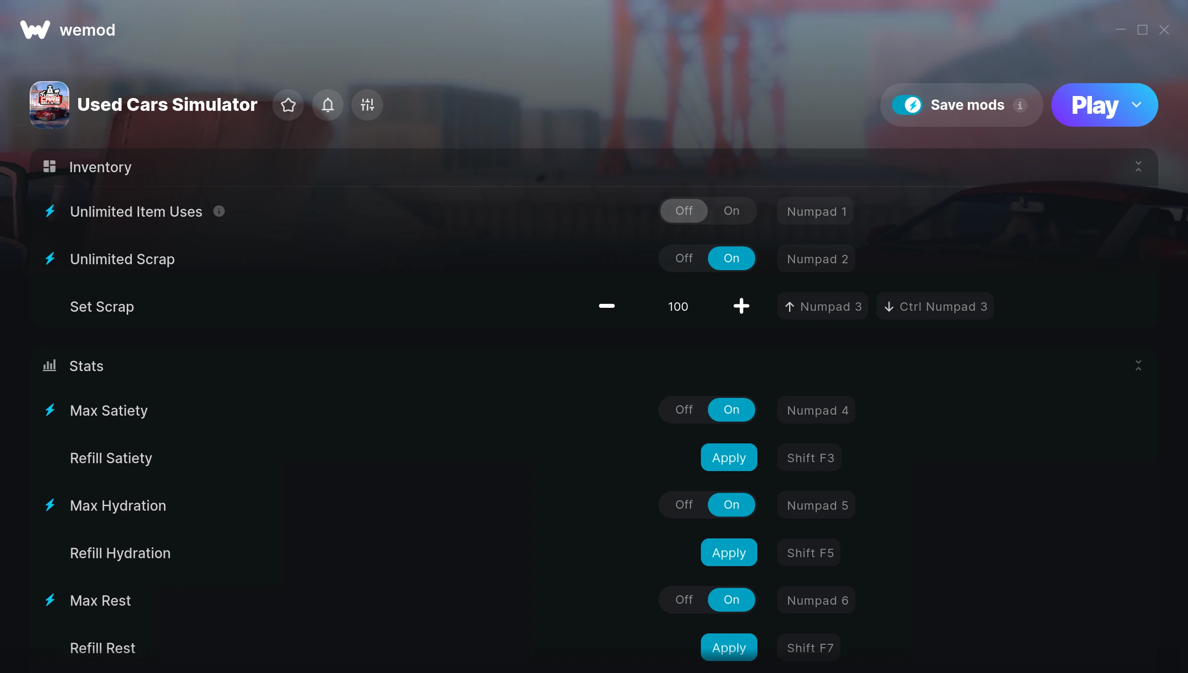 Used Cars Simulator cheats screenshot