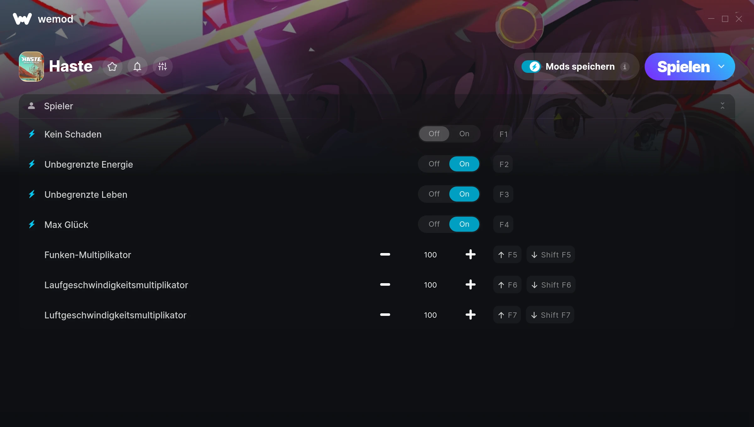 Haste Cheats Screenshot