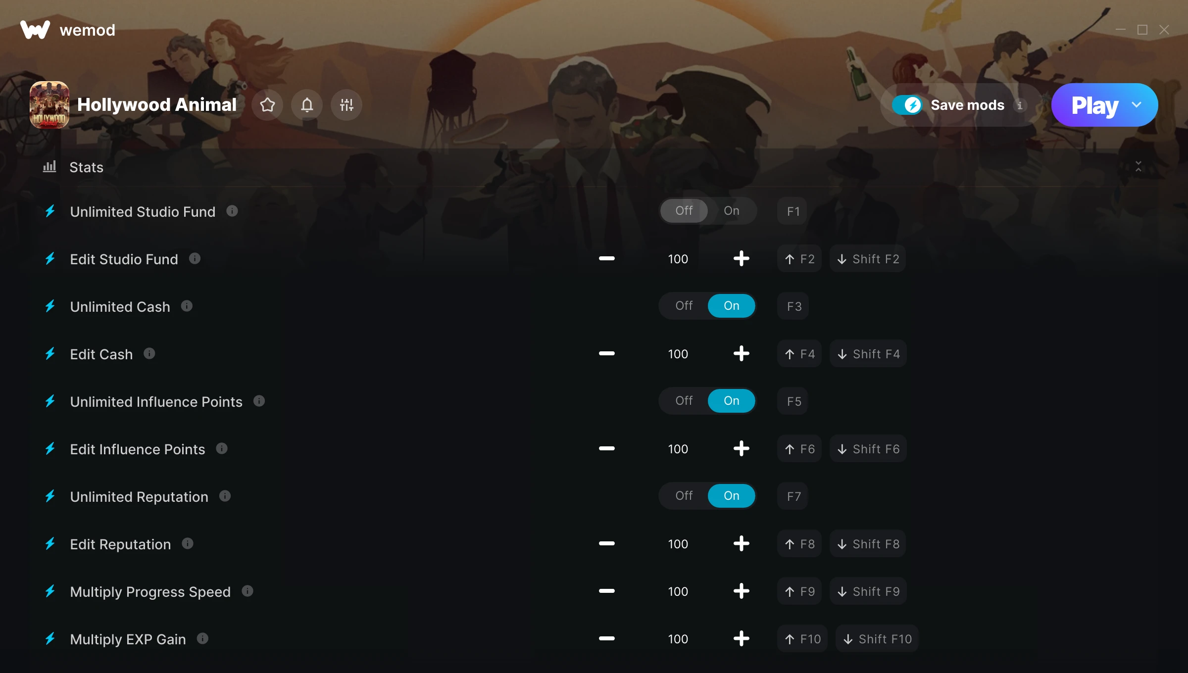 Hollywood Animal cheats screenshot