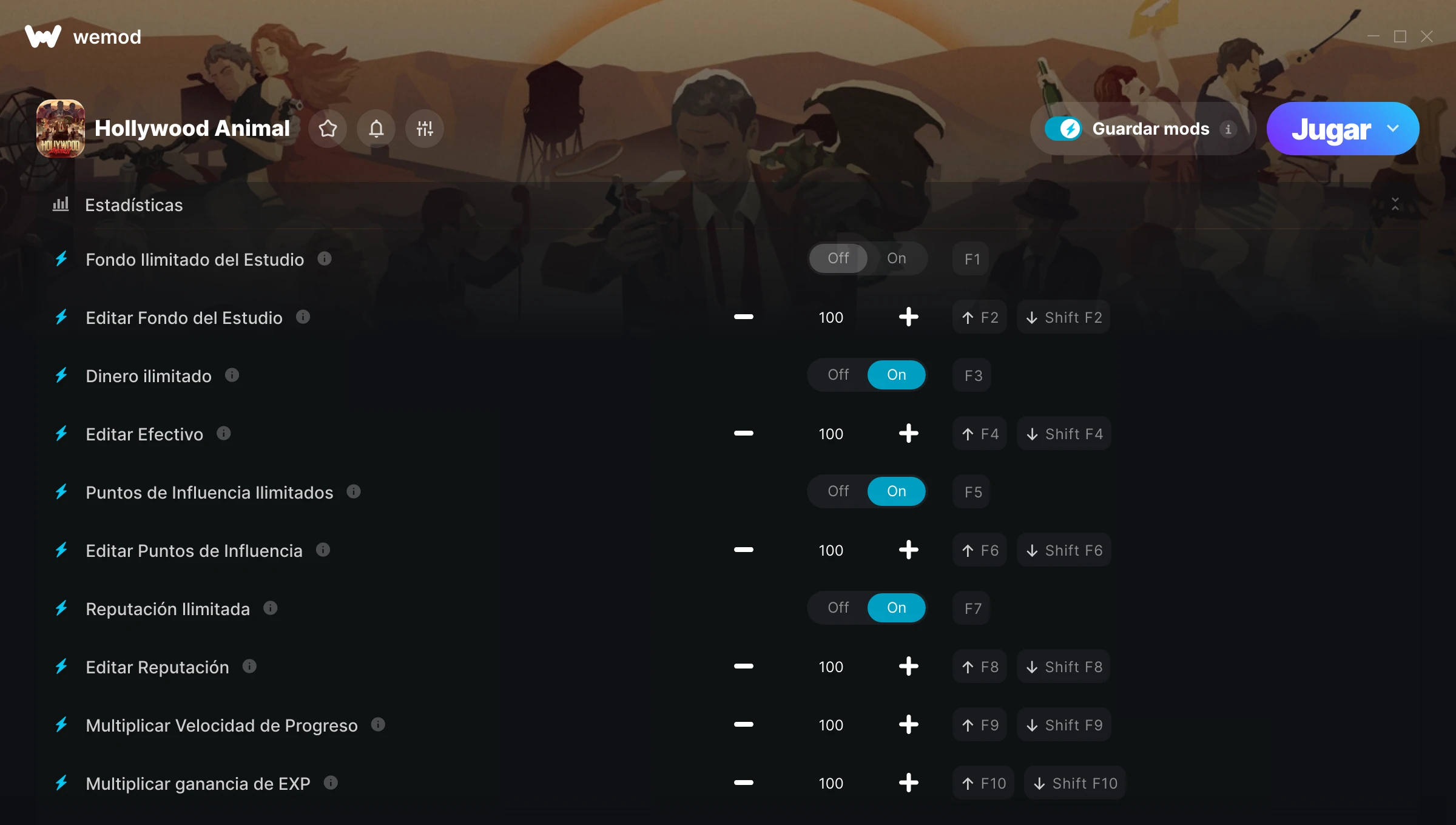 Captura de pantalla de las trampas de Hollywood Animal