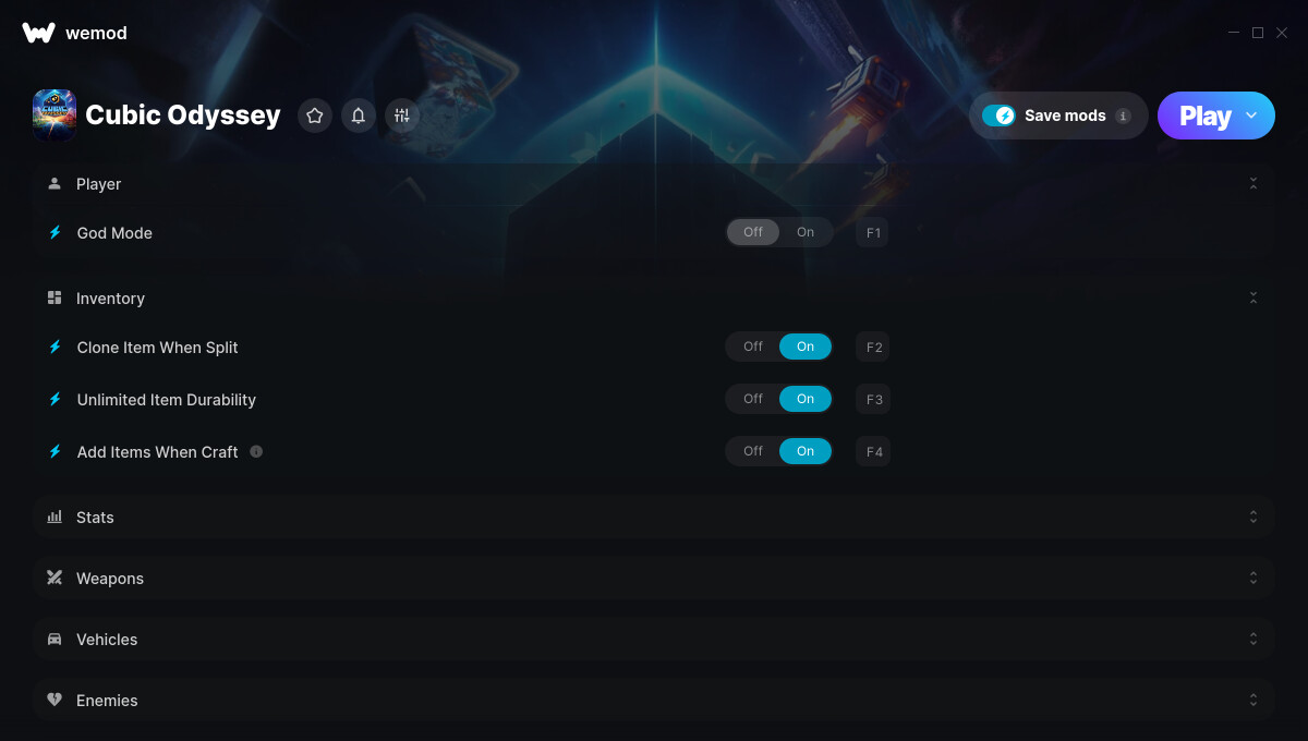 Cubic Odyssey Cheats and Trainer for Steam - Trainers - WeMod Community