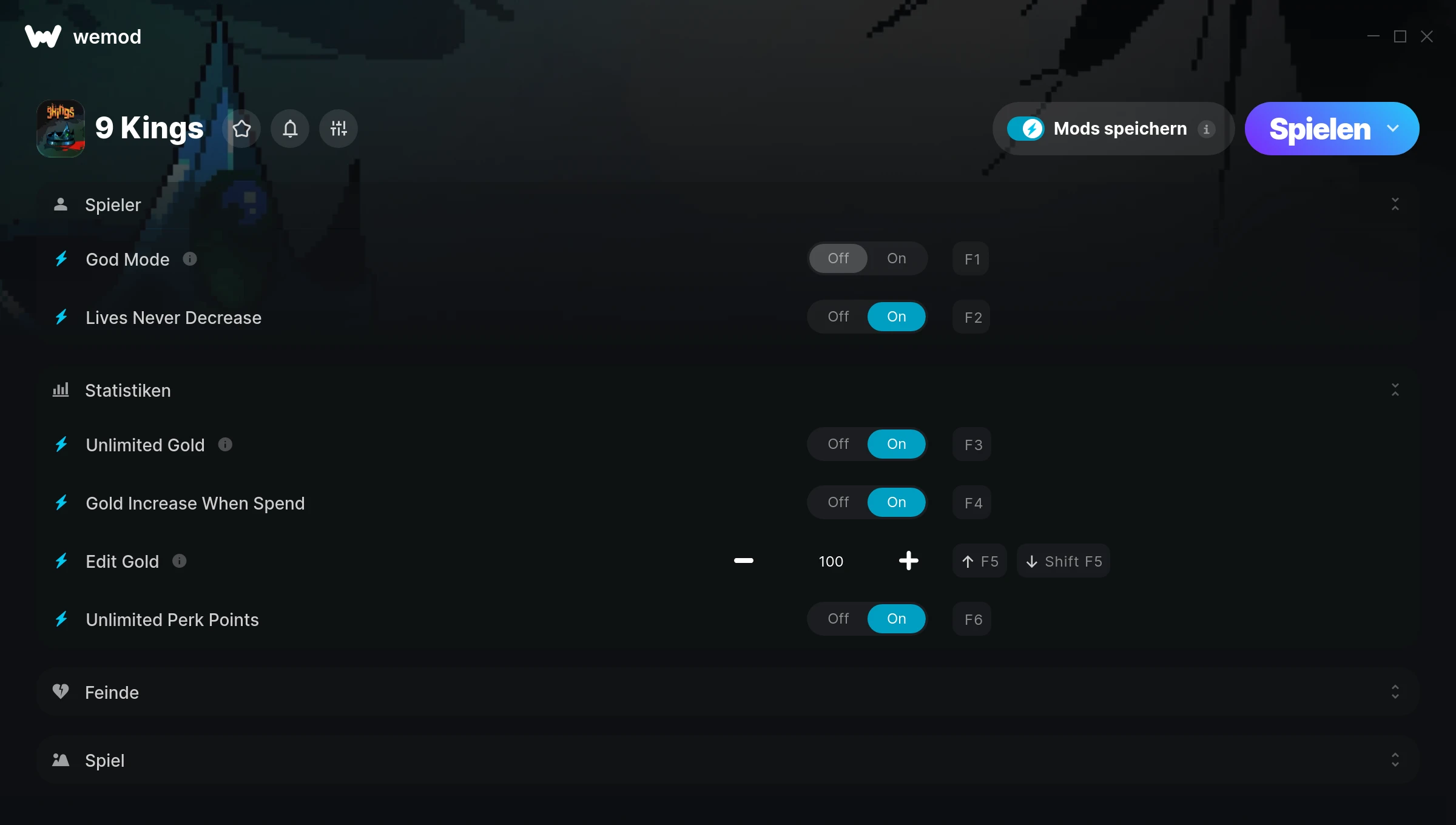 9 Kings Cheats Screenshot