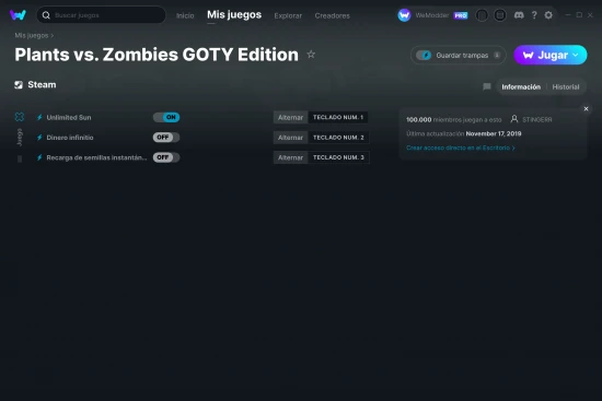 captura de pantalla de las trampas de Plants vs. Zombies GOTY Edition