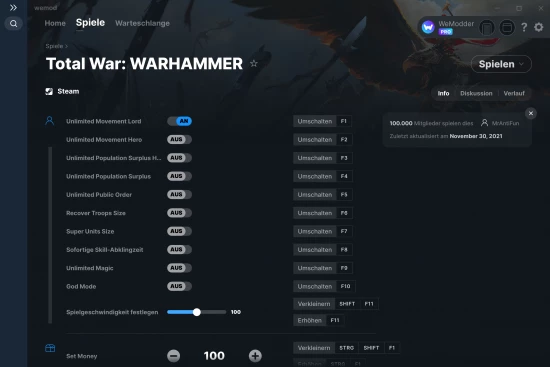 Total War: WARHAMMER Cheats Screenshot