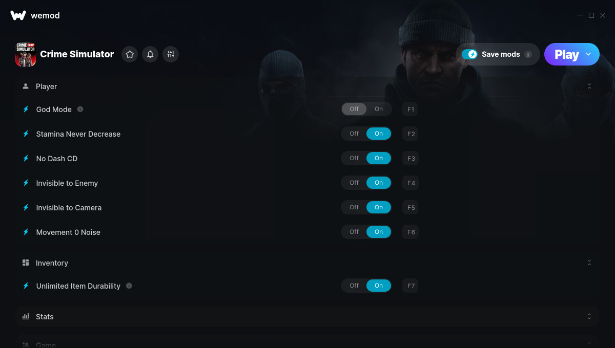 Crime Simulator Cheats and Trainer for Steam Trainers WeMod Community