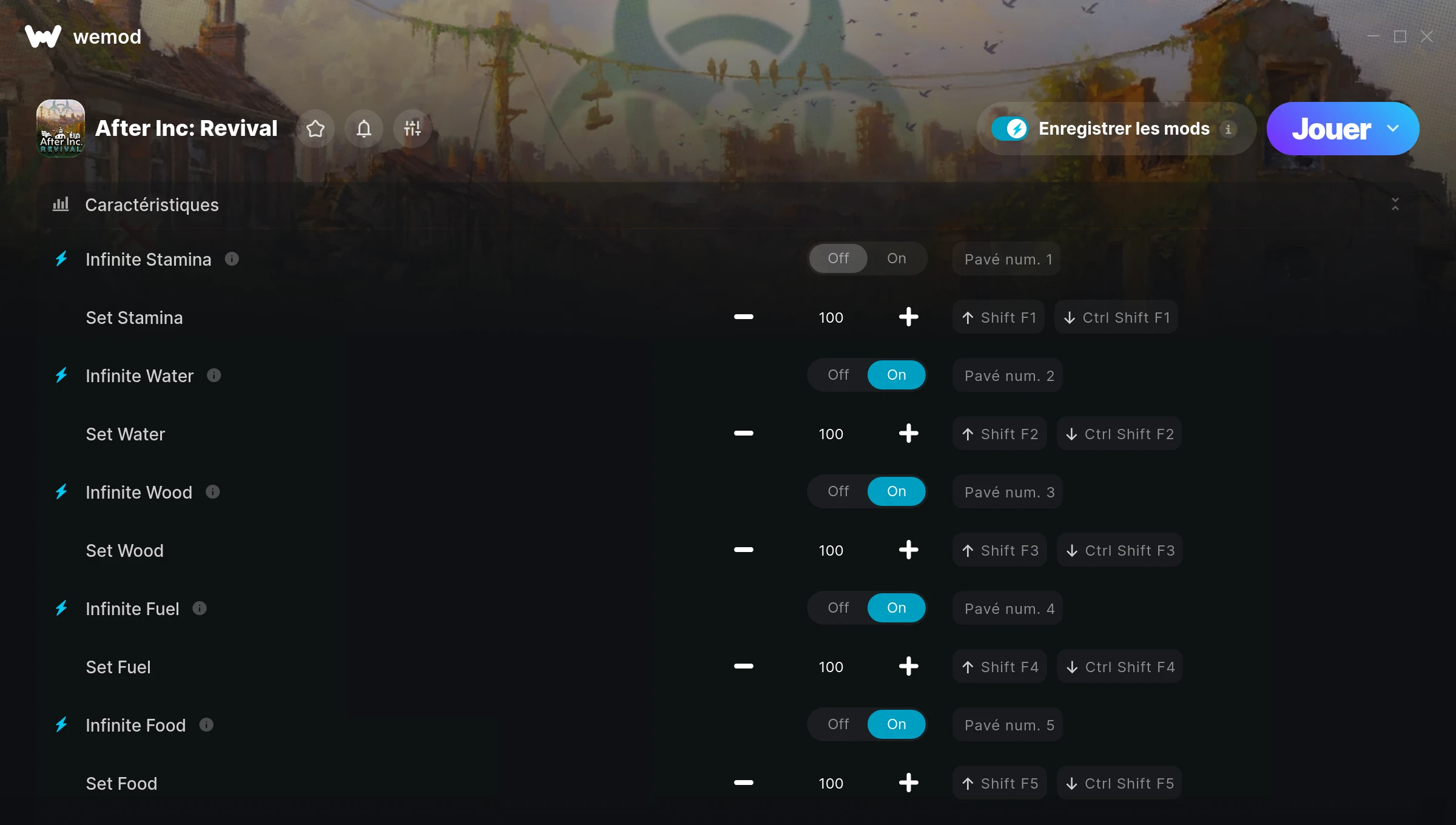 Capture d’écran des cheats pour After Inc: Revival
