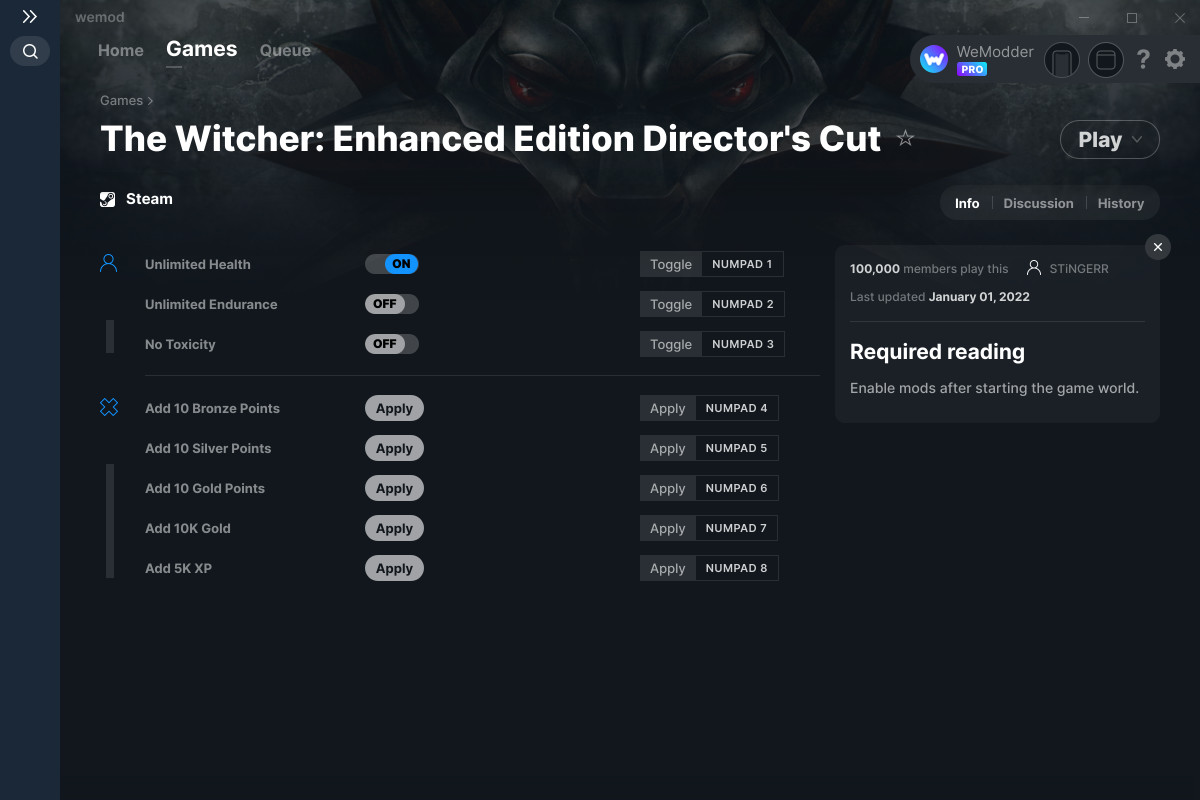 the witcher 3 cheat code pc