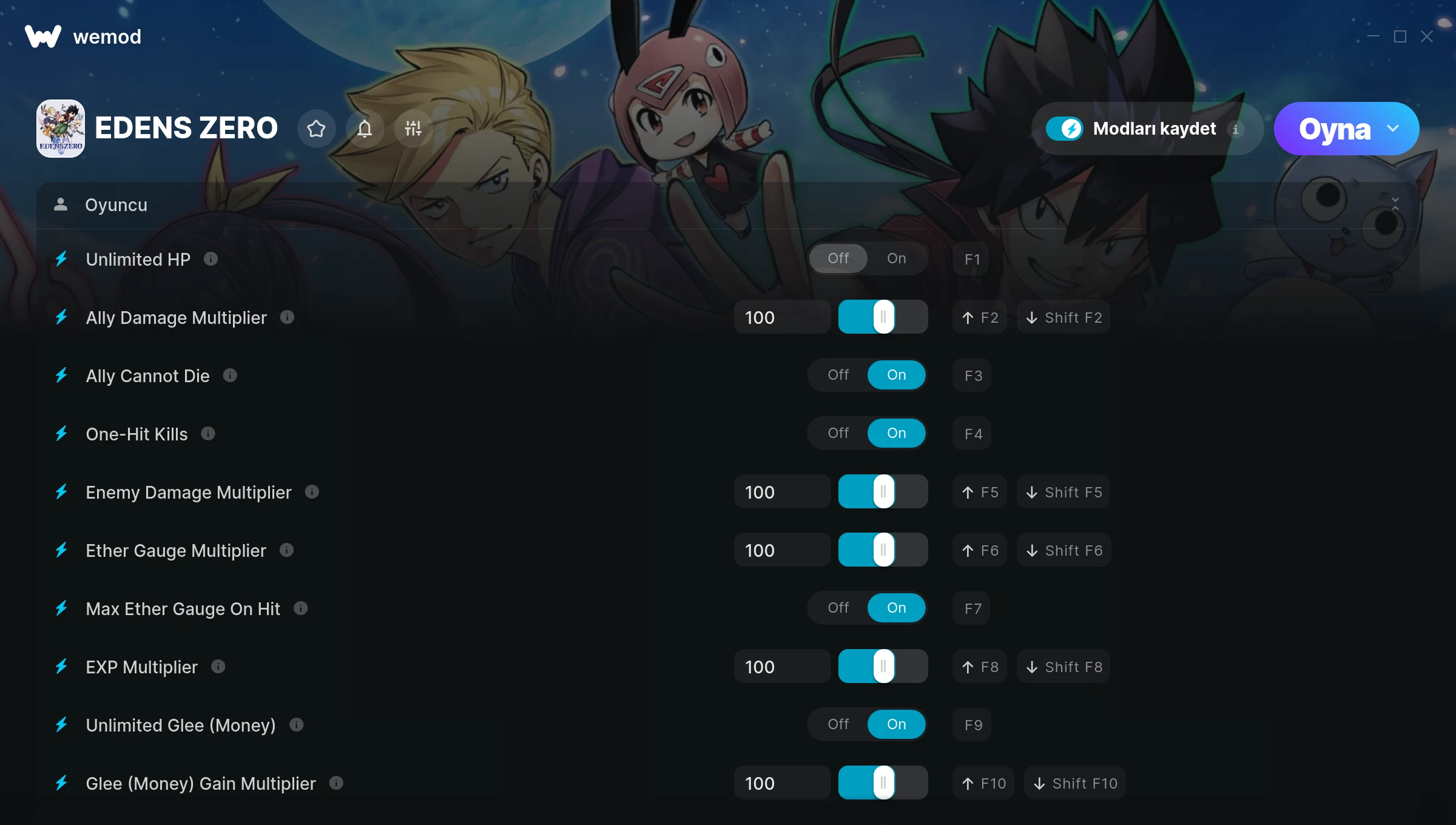 EDENS ZERO hilelerinin ekran görüntüsü