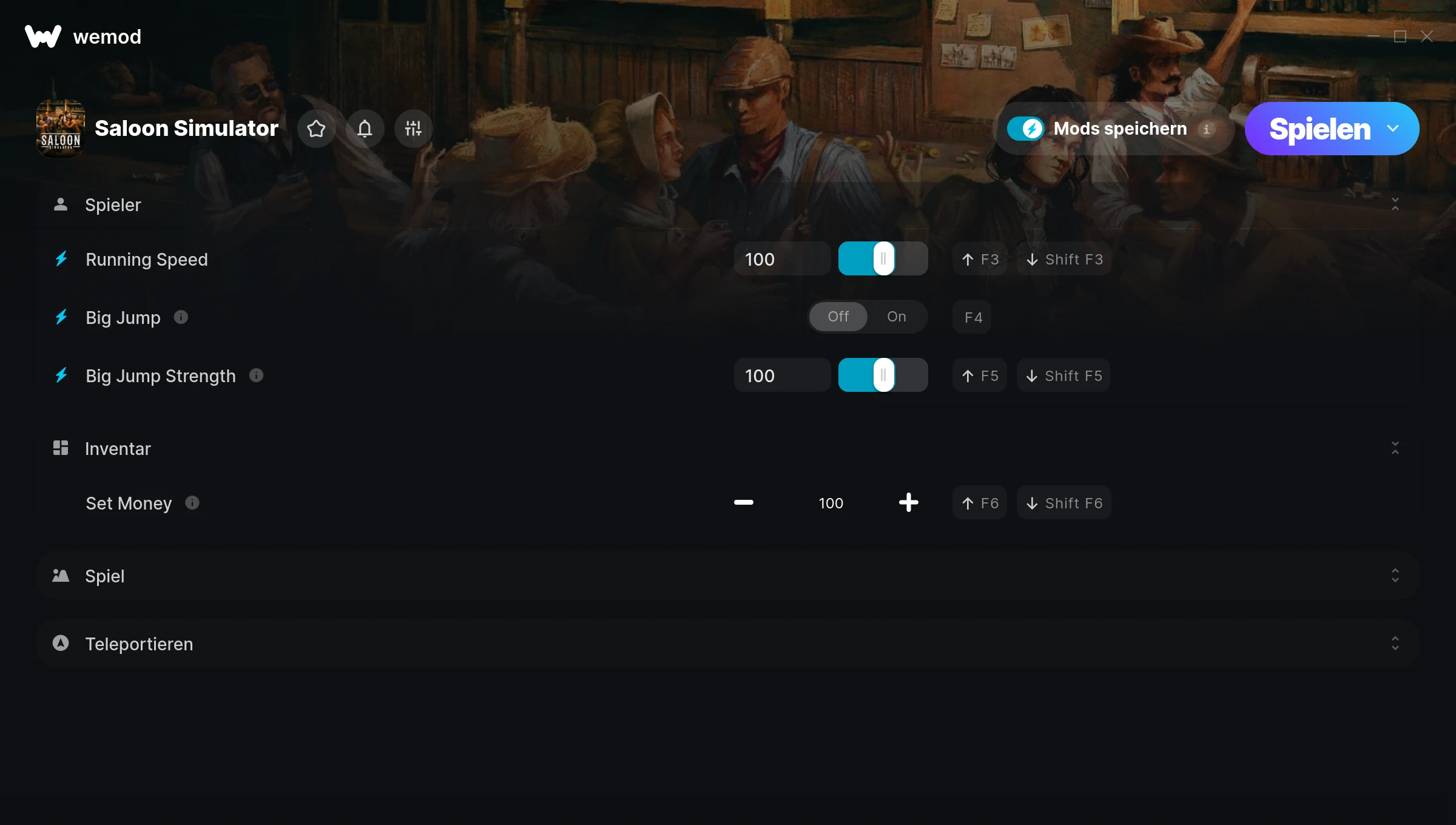 Saloon Simulator Cheats Screenshot