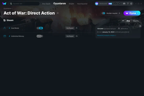 Act of War: Direct Action hilelerin ekran görüntüsü