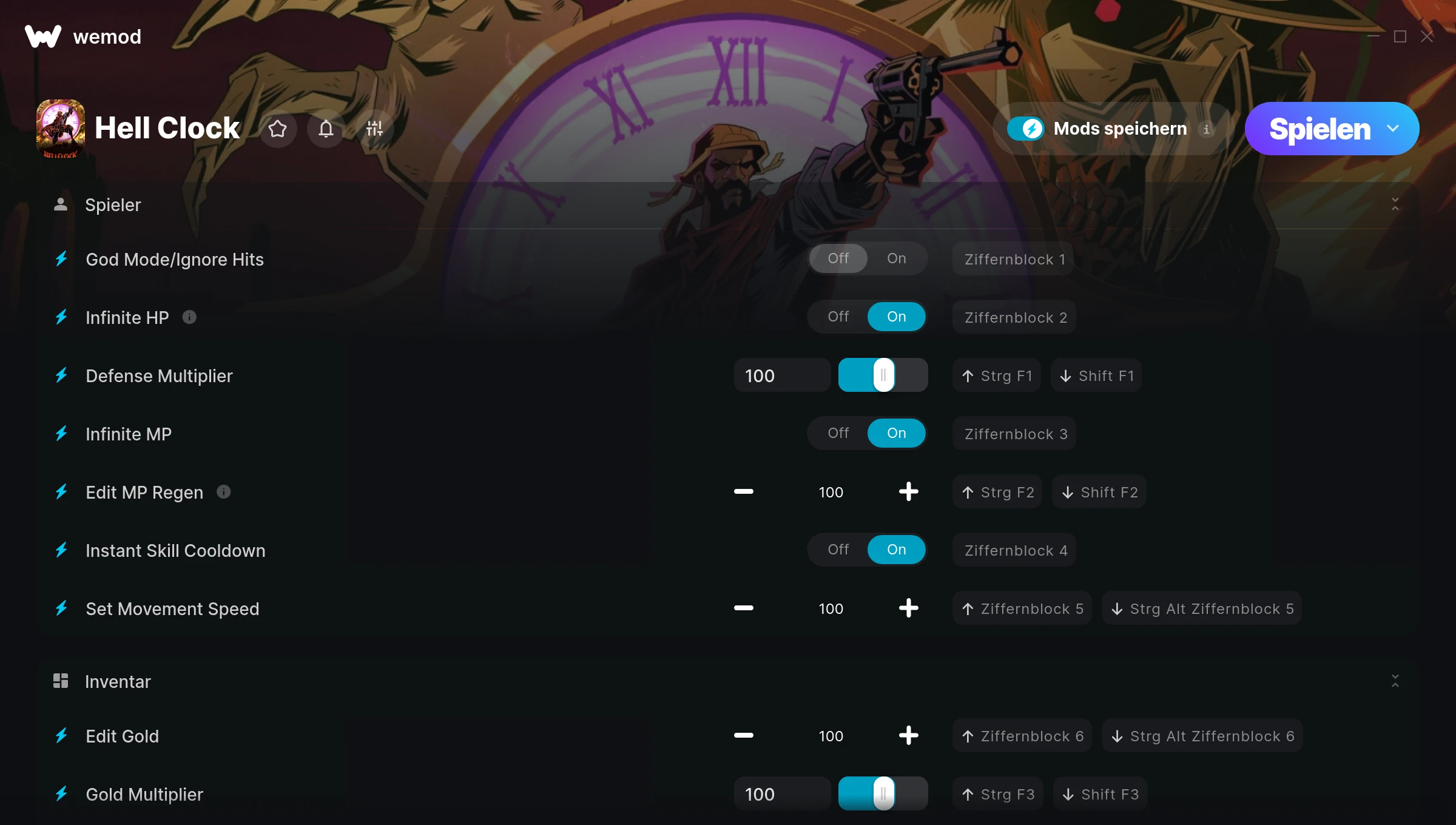 Hell Clock Cheats Screenshot