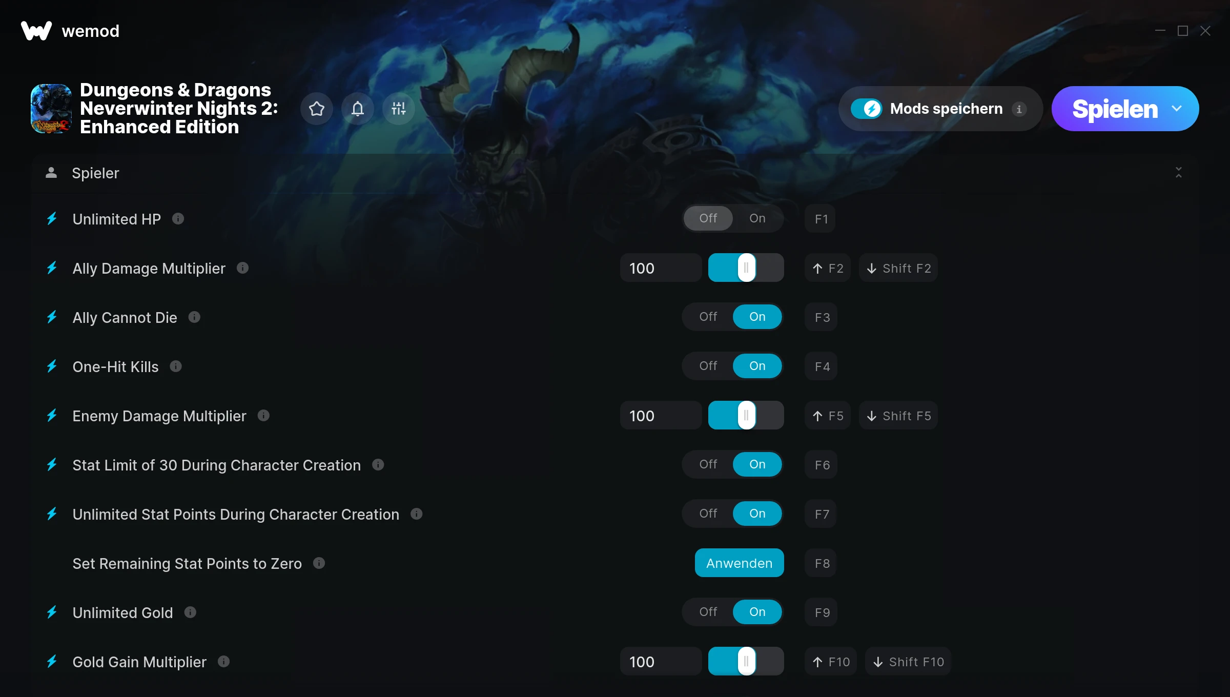 Dungeons & Dragons Neverwinter Nights 2: Enhanced Edition Cheats Screenshot