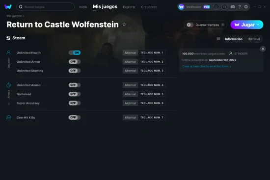 captura de pantalla de las trampas de Return to Castle Wolfenstein