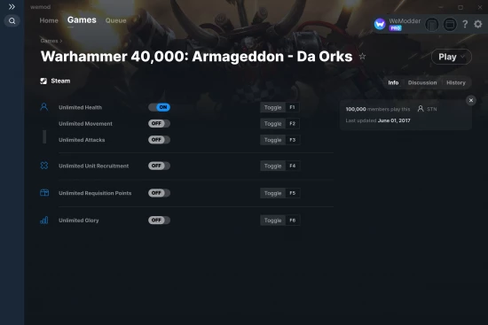 Warhammer 40,000: Armageddon - Da Orks cheats screenshot