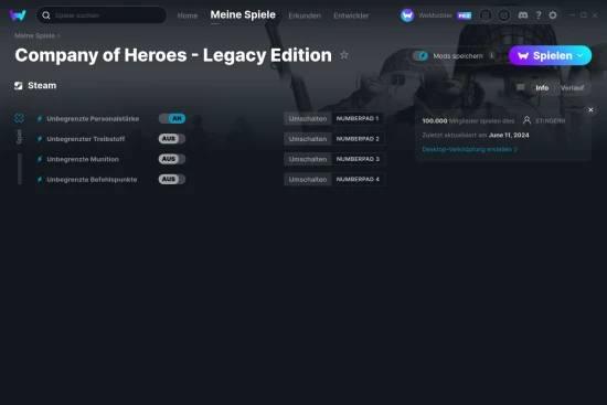 Company of Heroes - Legacy Edition Cheats Screenshot