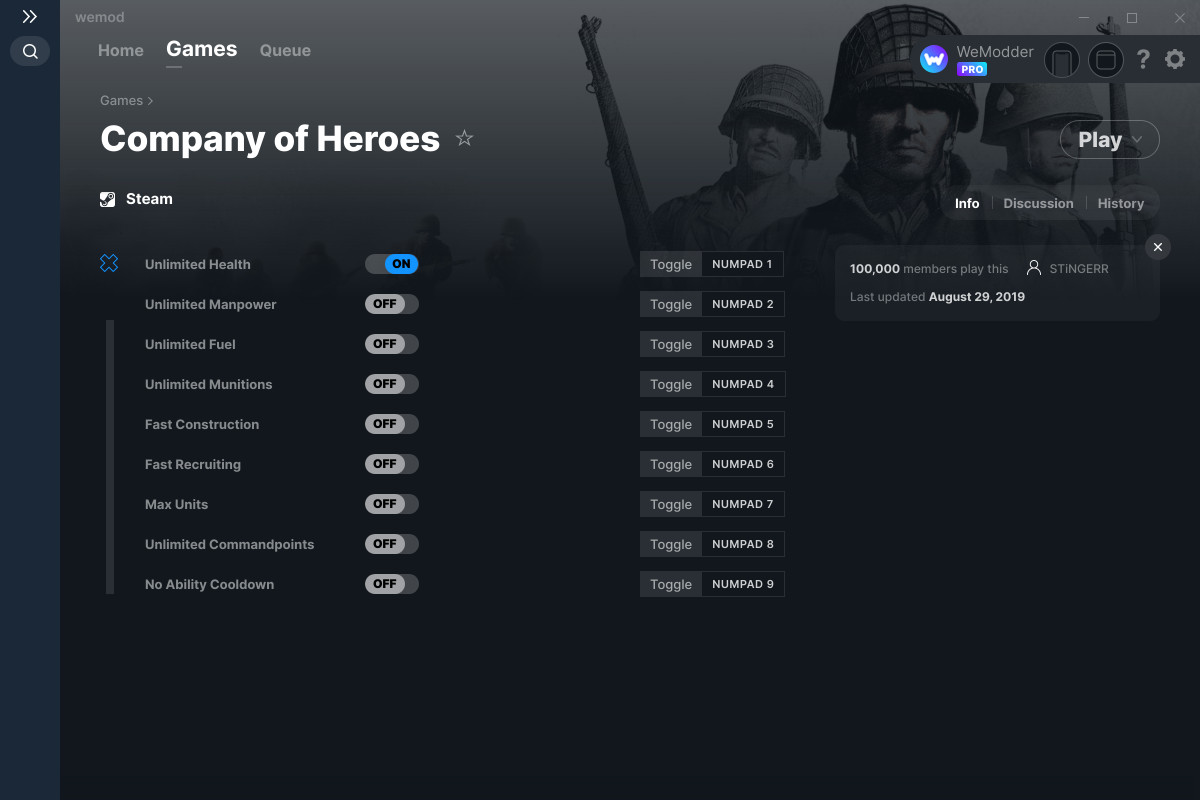 trainer company of heroes 2 all version