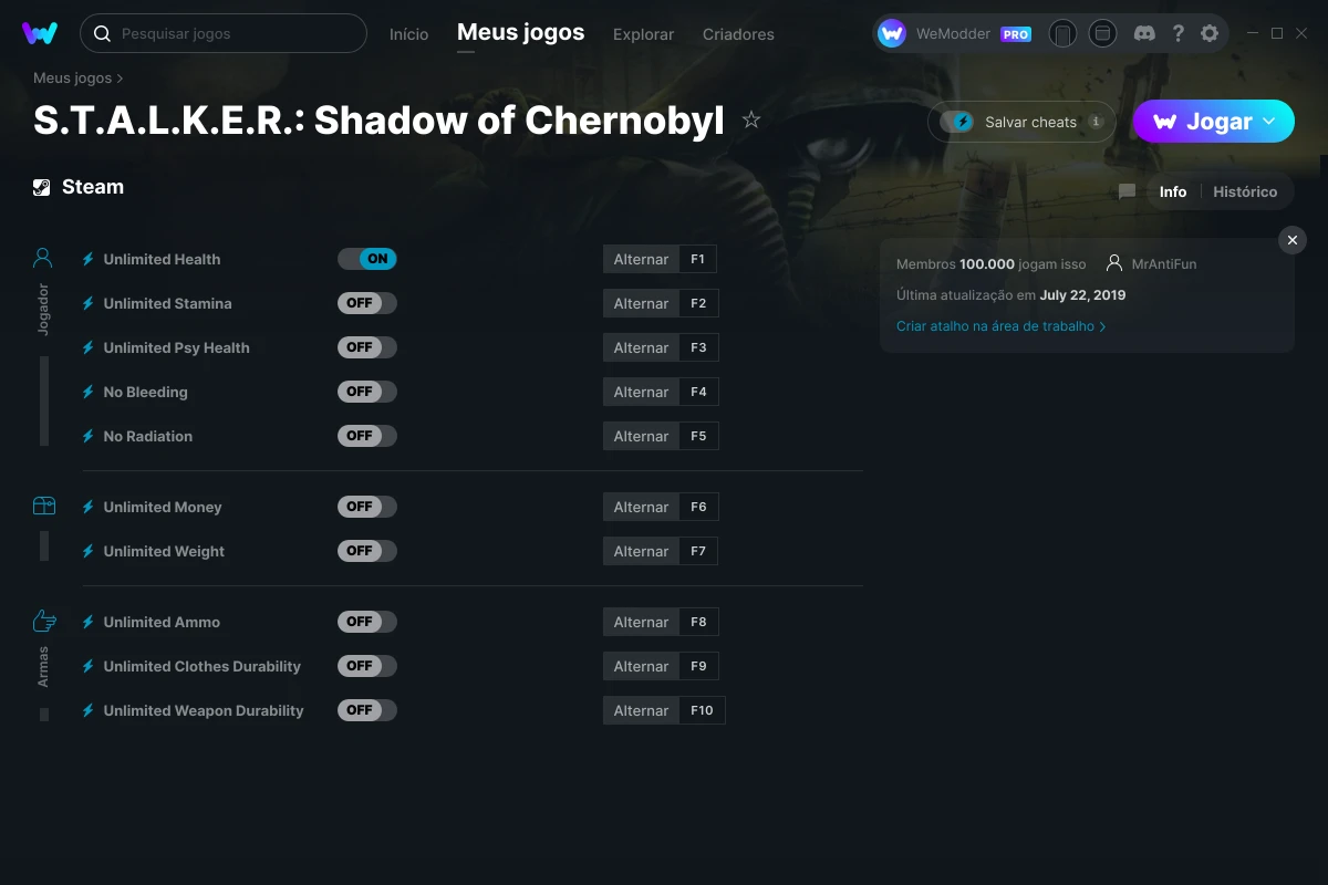 Pode rodar o jogo STALKER: Shadow of Chernobyl?