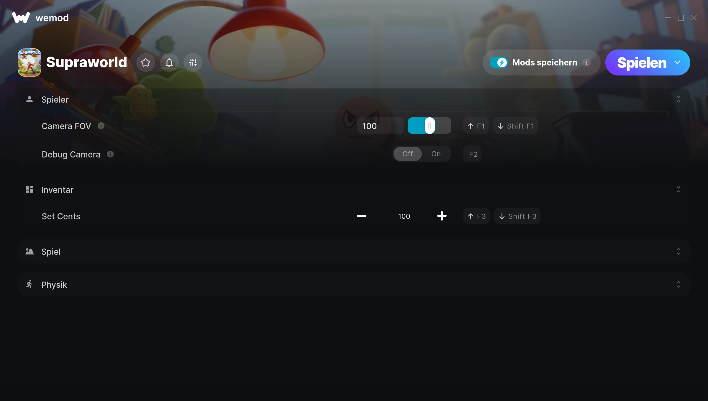 Supraworld Cheats Screenshot
