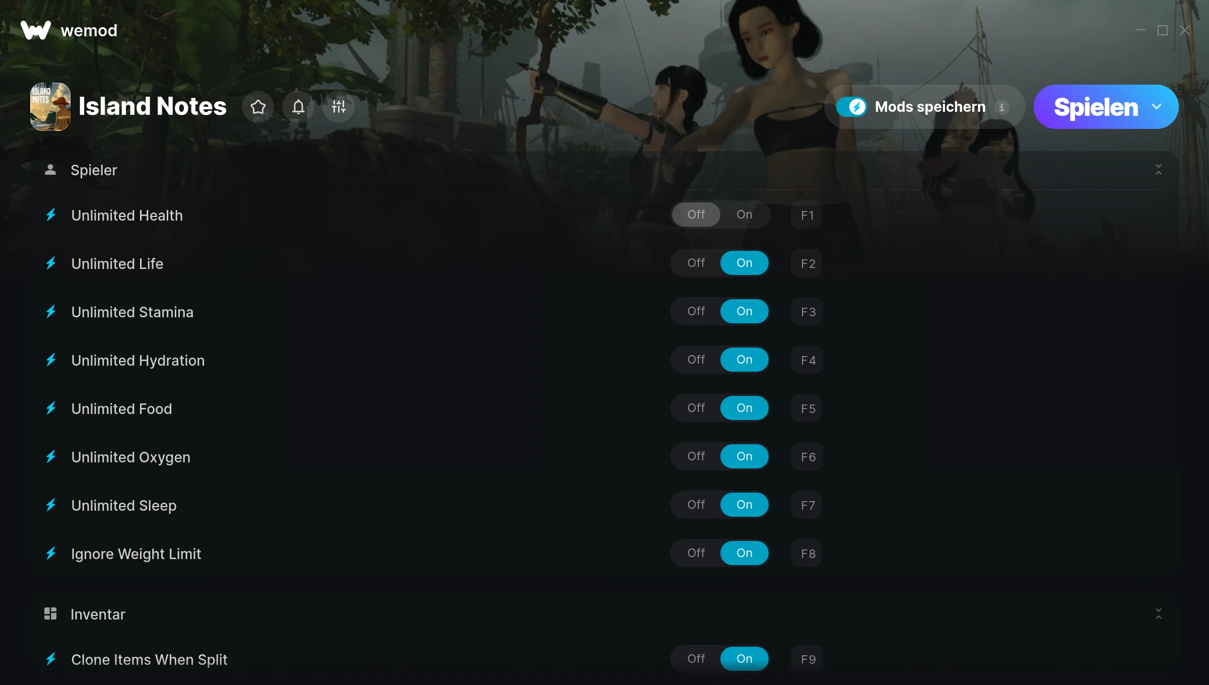 Island Notes Cheats Screenshot