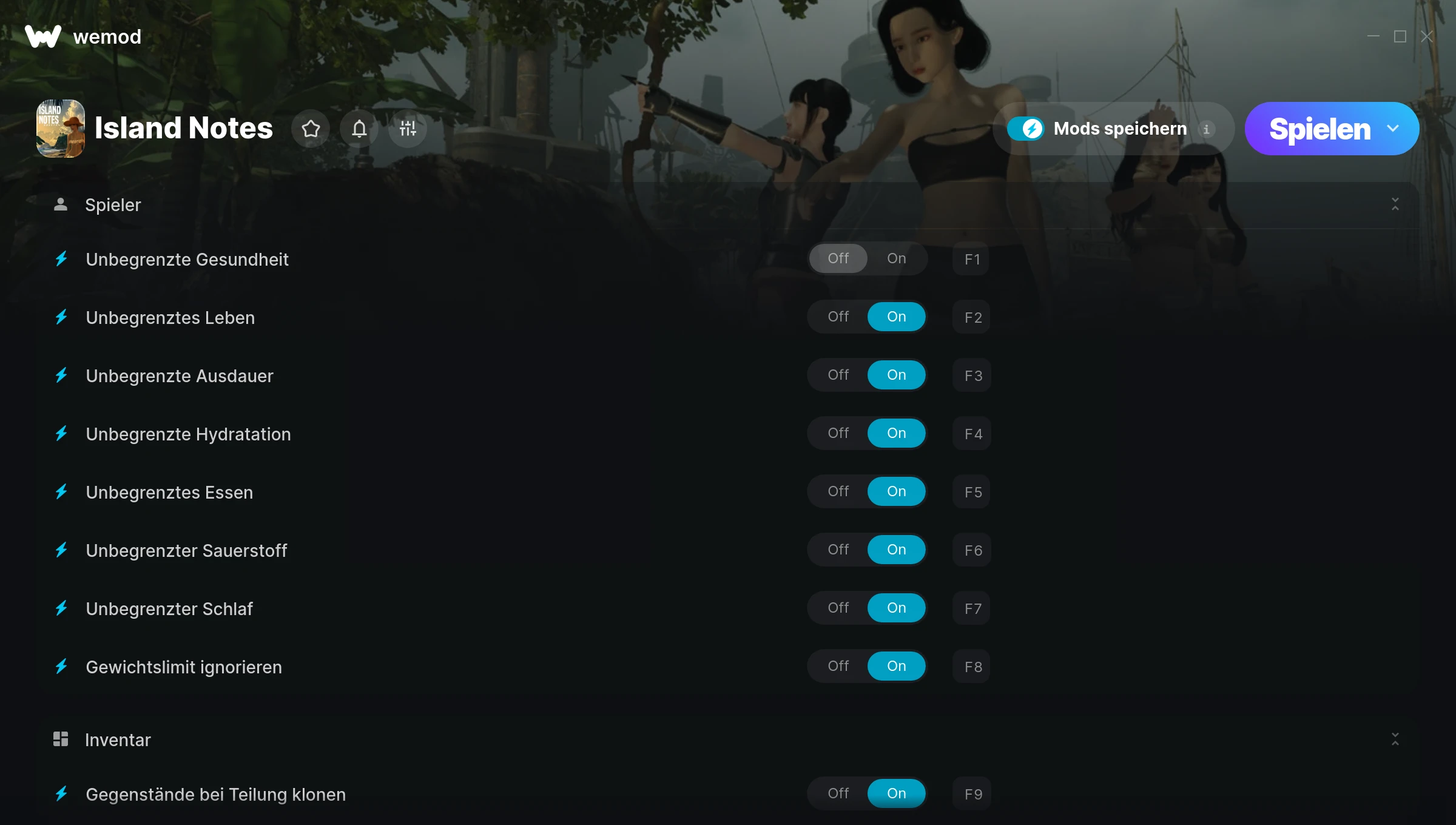 Island Notes Cheats Screenshot