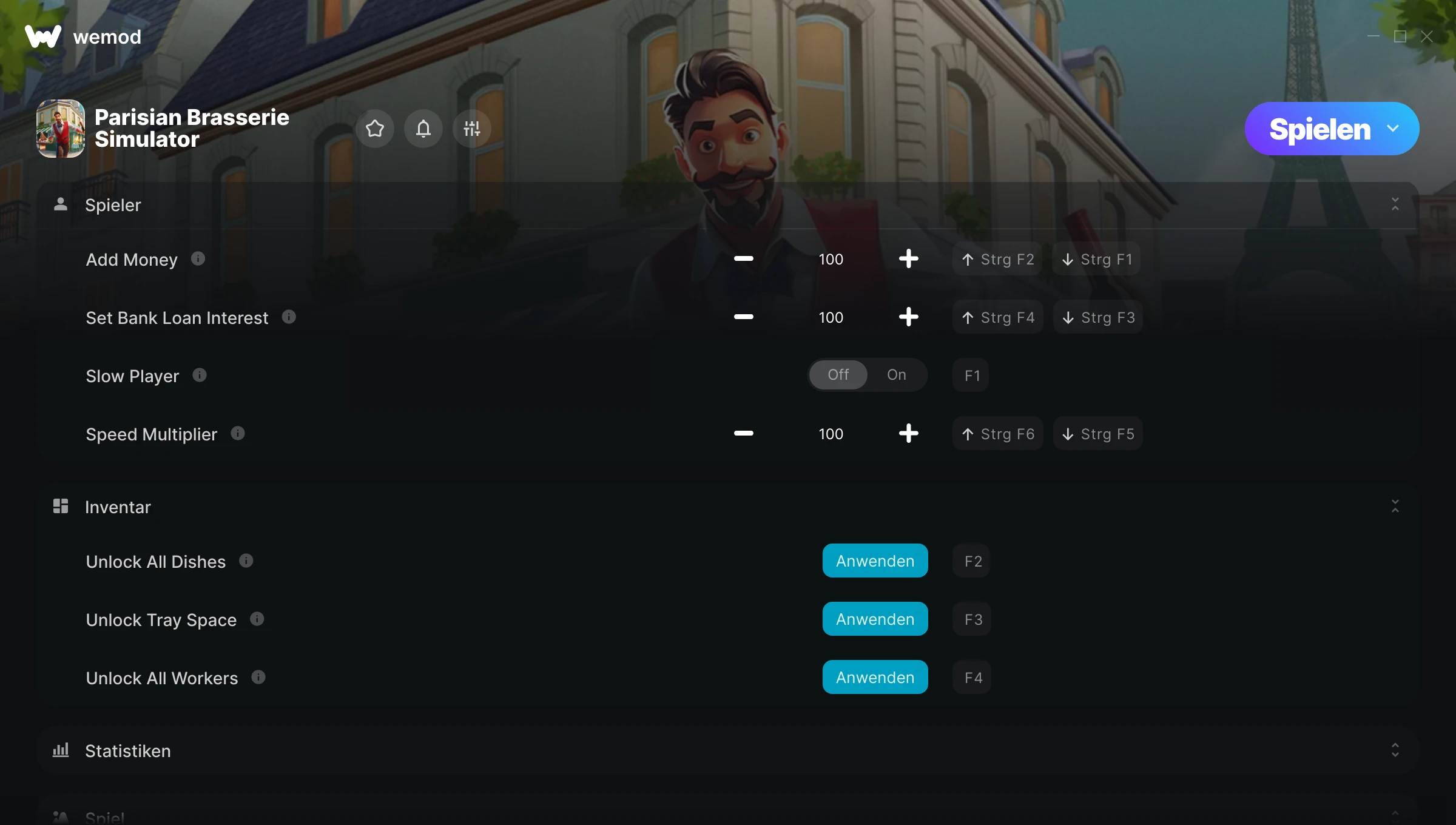Parisian Brasserie Simulator Cheats Screenshot