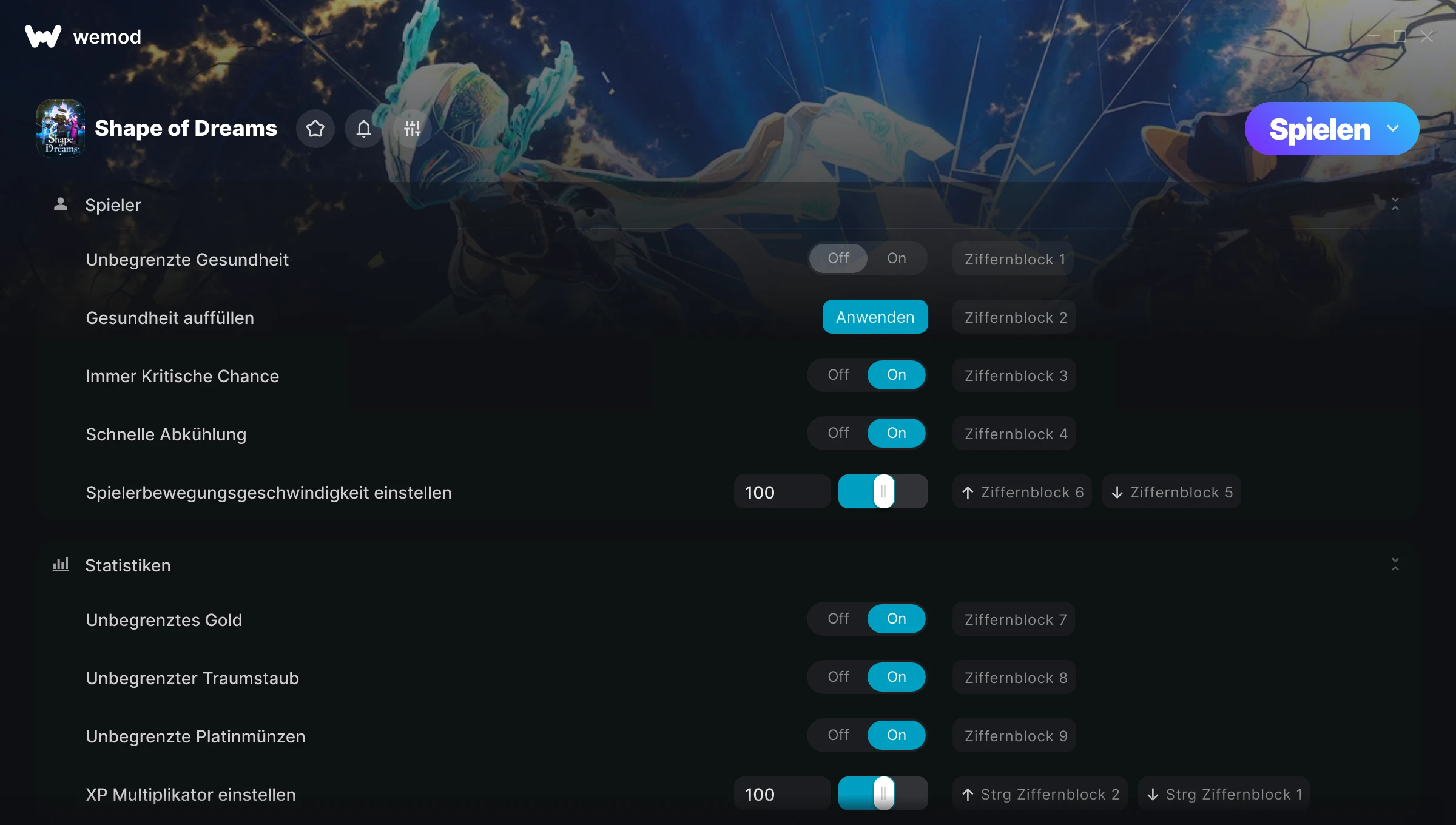 Shape of Dreams Cheats Screenshot