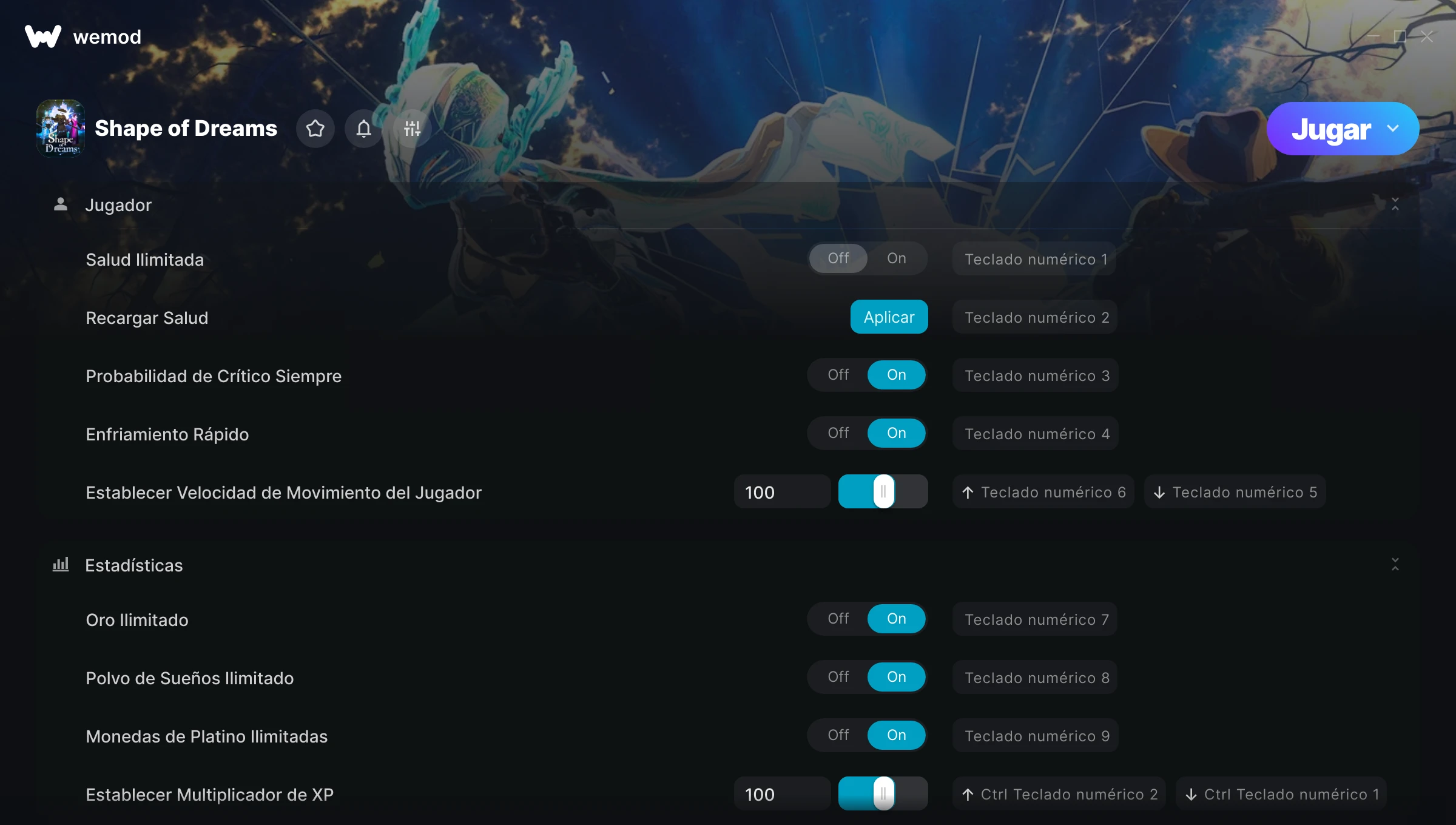 Captura de pantalla de las trampas de Shape of Dreams