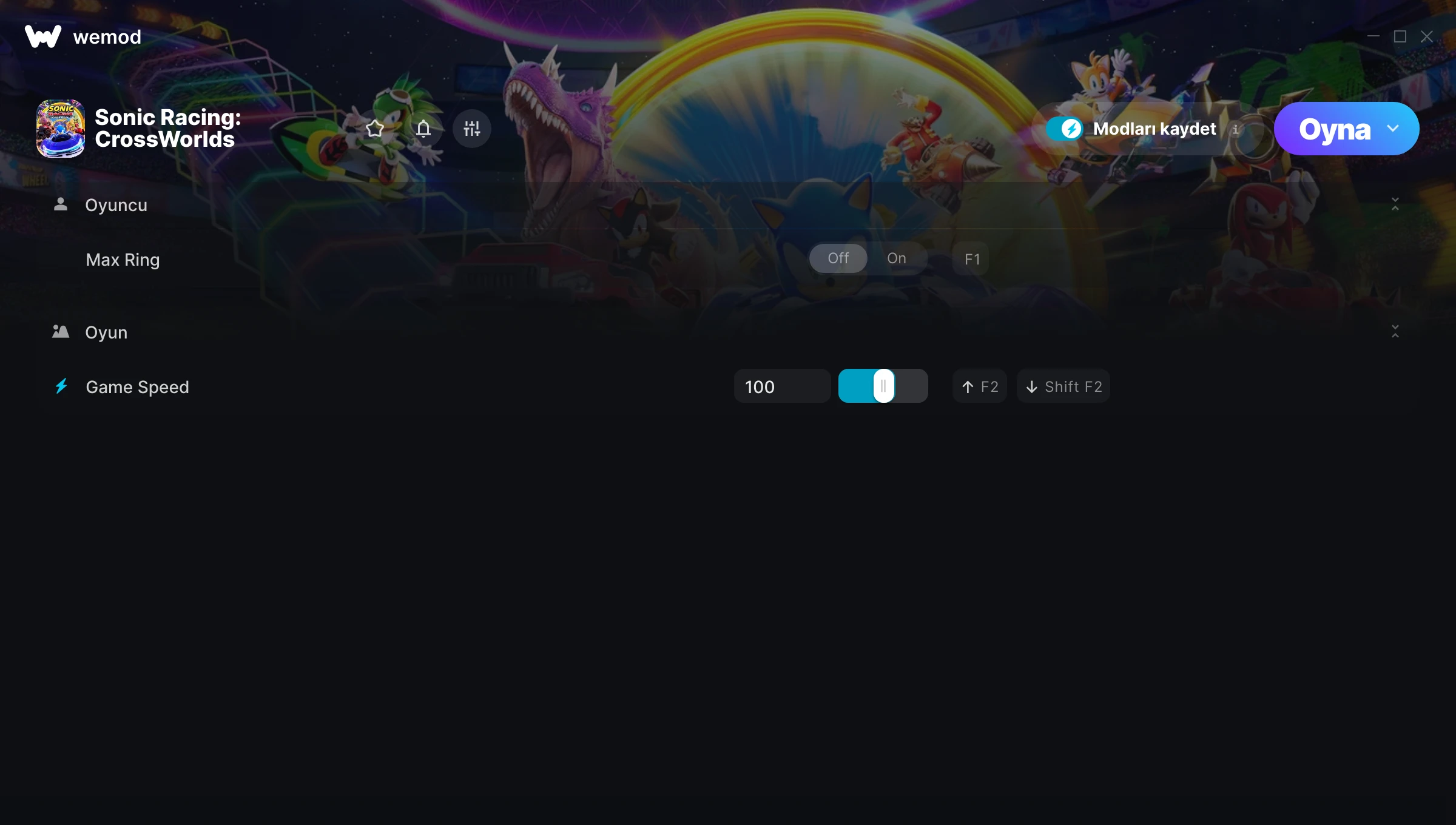 Sonic Racing: CrossWorlds hilelerinin ekran görüntüsü
