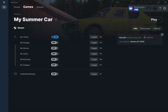 My Summer Car cheats screenshot
