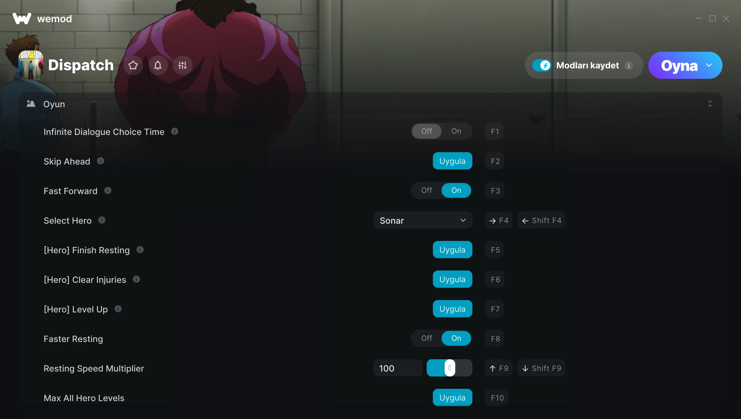 Dispatch hilelerinin ekran görüntüsü