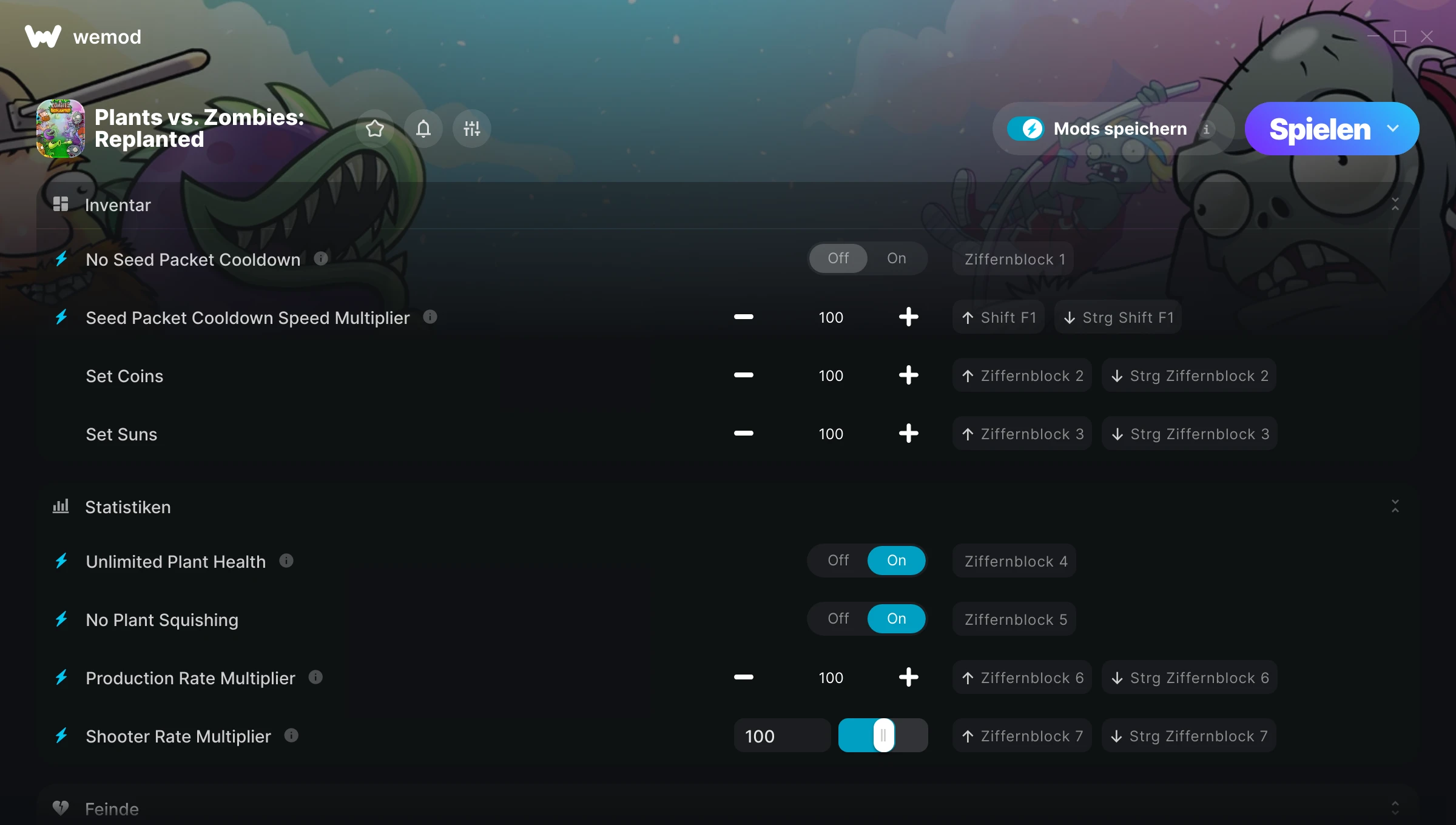 Plants vs. Zombies: Replanted Cheats Screenshot