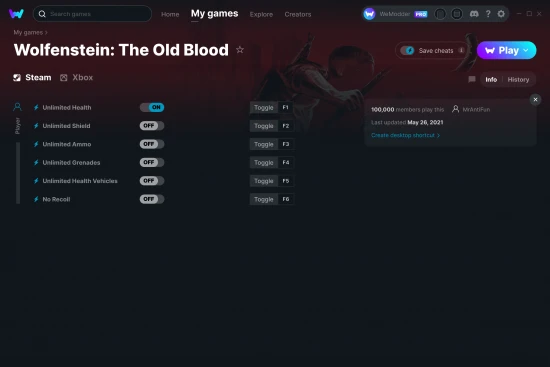 Wolfenstein: The Old Blood cheats screenshot