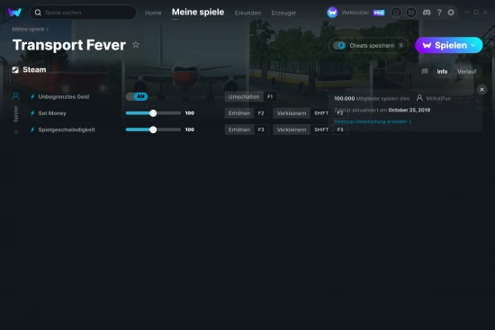 Transport Fever Cheats Screenshot