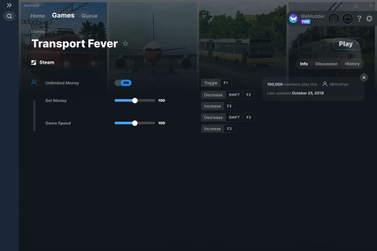 Transport Fever cheats screenshot