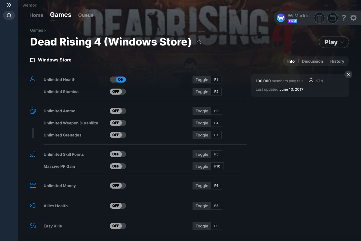 dead rising 4 windows store trainer