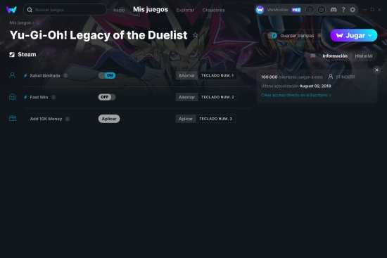 captura de pantalla de las trampas de Yu-Gi-Oh! Legacy of the Duelist