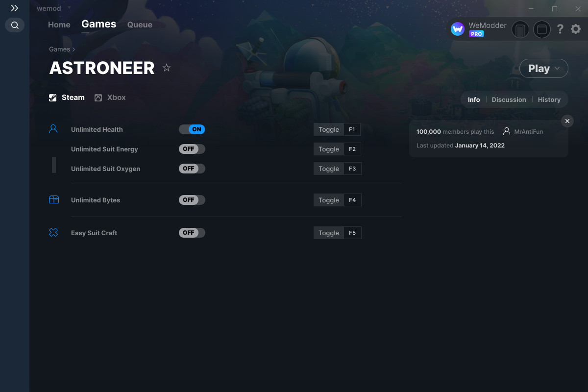 ASTRONEER Cheats and Trainer for Steam Trainers WeMod Community