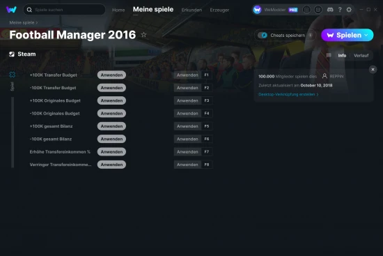 Football Manager 2016 Cheats Screenshot