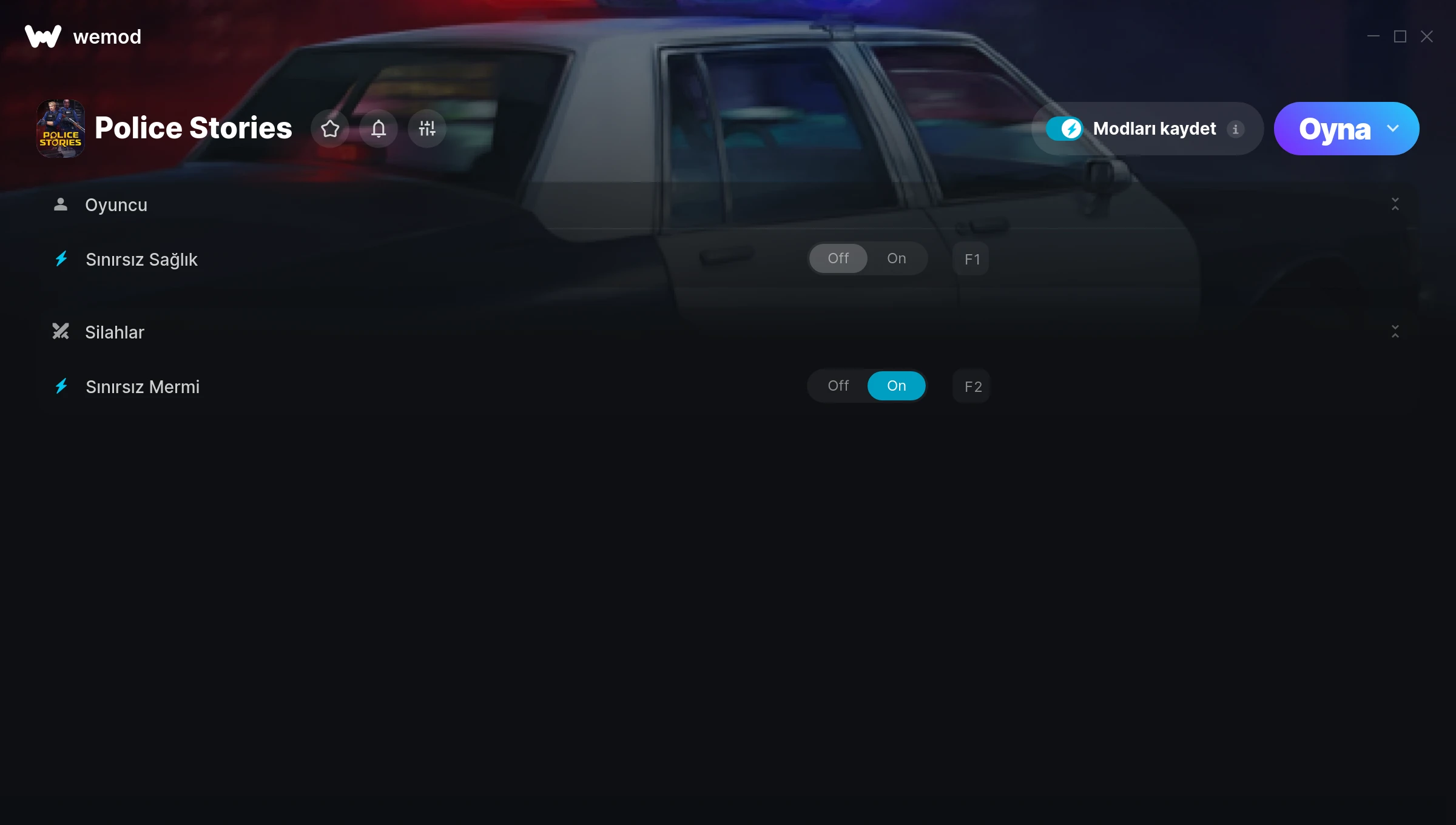 Police Stories hilelerinin ekran görüntüsü