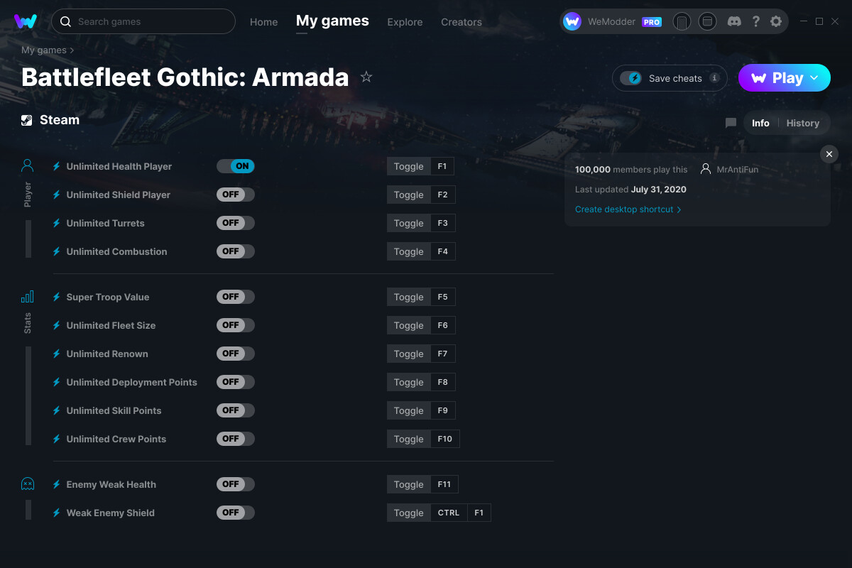 Battlefleet Gothic Armada Cheats and Trainer for Steam Trainers