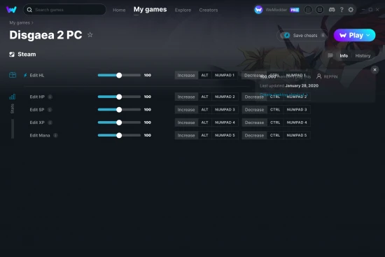 Disgaea 2 PC cheats screenshot