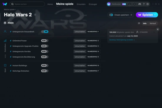 Halo Wars 2 Cheats Screenshot