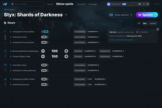 Styx: Shards of Darkness Cheats Screenshot