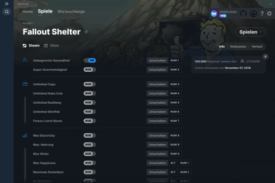 Fallout Shelter Cheats Screenshot