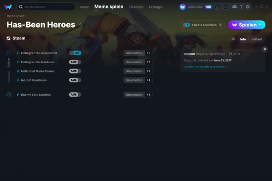 Has-Been Heroes Cheats Screenshot