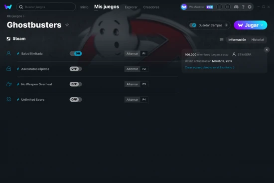 captura de pantalla de las trampas de Ghostbusters