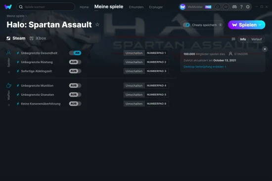 Halo: Spartan Assault Cheats Screenshot