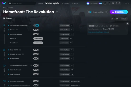 Homefront: The Revolution Cheats Screenshot